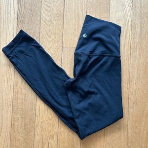 Lululemon- black Align soft yoga.  high waist  pants size 0